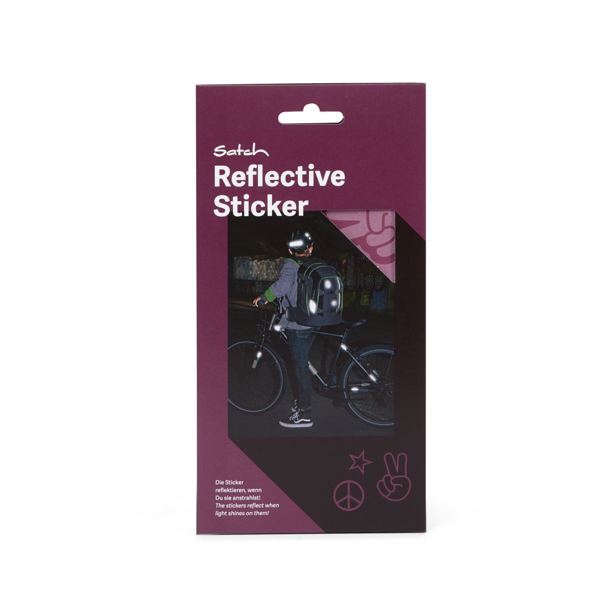 Reflective Sticker violet SAT-RST-001-313