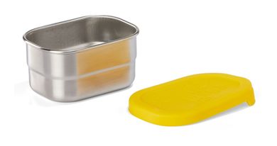 Set boîte à tartines acier affiné jaune AFZ-LBX-001-001