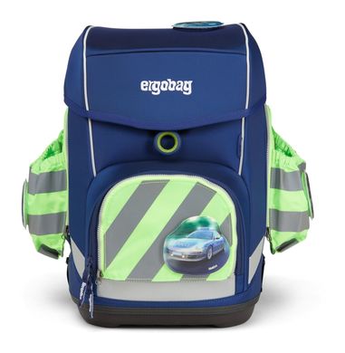 ergobag Fluo-Zip Set mit Reflektor und Seitentaschen Grün/ERG-STR-002-213