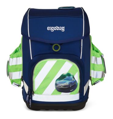 ergobag Fluo-Zip Set avec réflecteur et pochette Verte/ERG-STR-002-213