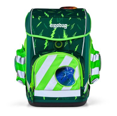 ergobag Fluo-Zip Set mit Reflektor und Seitentaschen Grün/ERG-STR-002-213