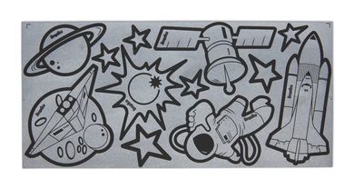 ergobag Reflexie-Sticker Weltall silber ERG-RST-001-006